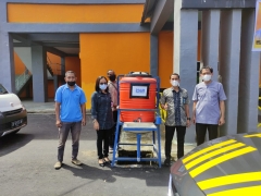 PDAM Parepare Siapkan Westafel Portable di Pintu Masuk Stadion